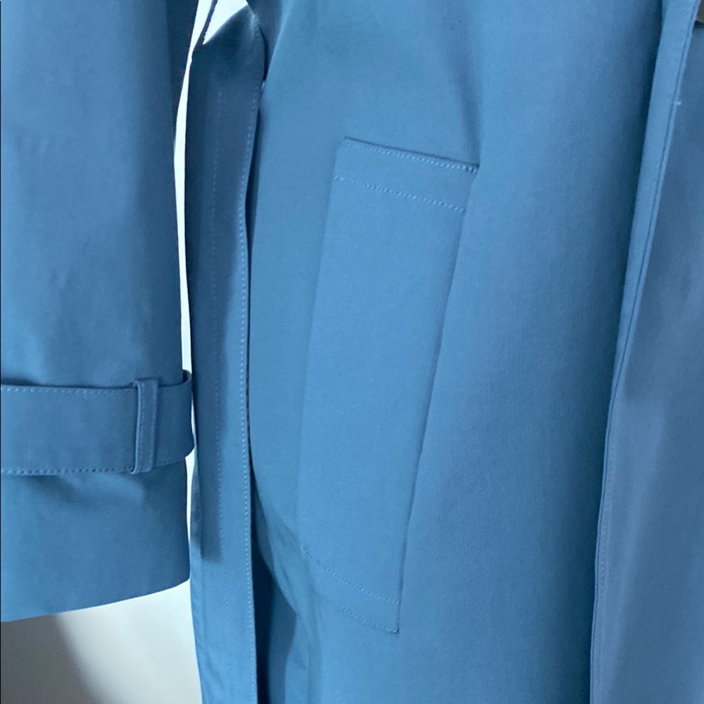Massimo Dutti Trench Coat with Faux Fur Collar - Picture 9 of 14
